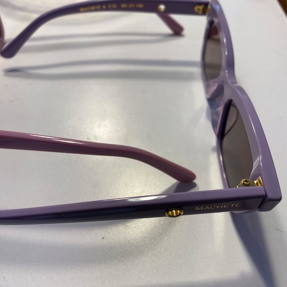 2 pair Machete Ruby Sunglasses Orchid and Violet - Picture 3 of 4